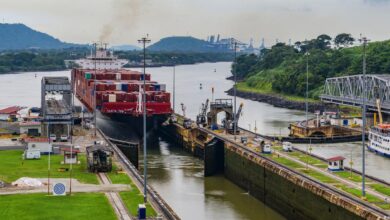 تصویر از نگرانی در مورد آینده کانال پاناما به دلیل کاهش بارندگی