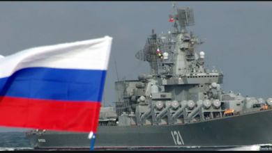 تصویر از اوکراین انهدام کشتی جنگی موشک‌انداز روسیه را تایید کرد