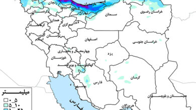 تصویر از حوضه دریای خزر پرباران‌ترین حوضه‌ کشور در هفته جاری