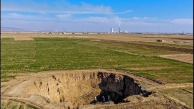 تصویر از تمام استان‌ها به جز گیلان درگیر فرونشست زمین