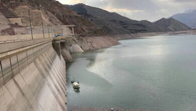 تصویر از تنها یکسوم سدها پر است