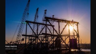 تصویر از اجرای موفق عملیات رول‌آپ چهارپایه میدان گازی فرزاد بی