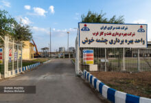 تصویر از گازهای مشعل ان‌جی‌ال ۳۱۰۰ چشمه‌خوش به خط سراسری تزریق شد