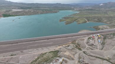 تصویر از سد بالاخانلو در استان قزوین آماده آبگیری شد