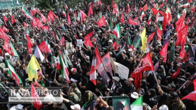تصویر از برگزاری مراسم وداع و تشییع پیکر مطهر رهبر شهید انقلاب در مسجد جمکران